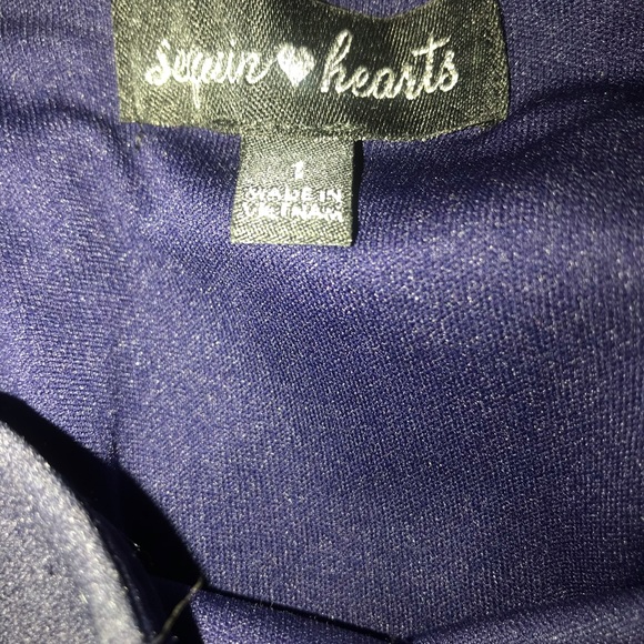 Exquisite Two Piece Navy Formal Dress - Picture 5 of 5